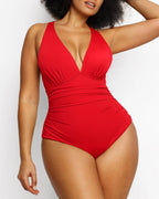 Smart Sculpt Plunge Cutout Swimsuit