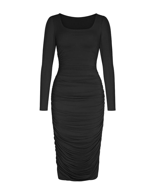 Smooth Ruched Shaping Dress | Slim Fit Dress | Shapellx