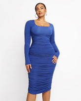 Smooth Ruched Shaping Dress