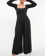 Square Neckline Built-In Shaping Jumpsuit