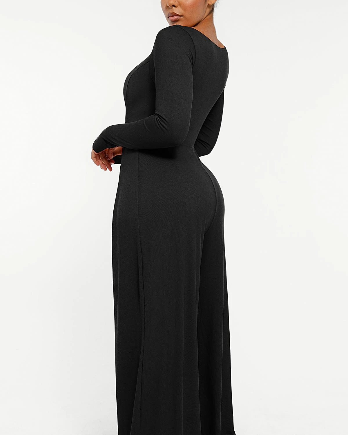 Square Neckline Built-In Shaping Jumpsuit