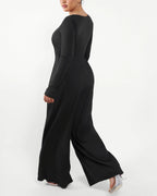 Square Neckline Built-In Shaping Jumpsuit