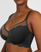 Supportive Unlined Lace Underwired Bra