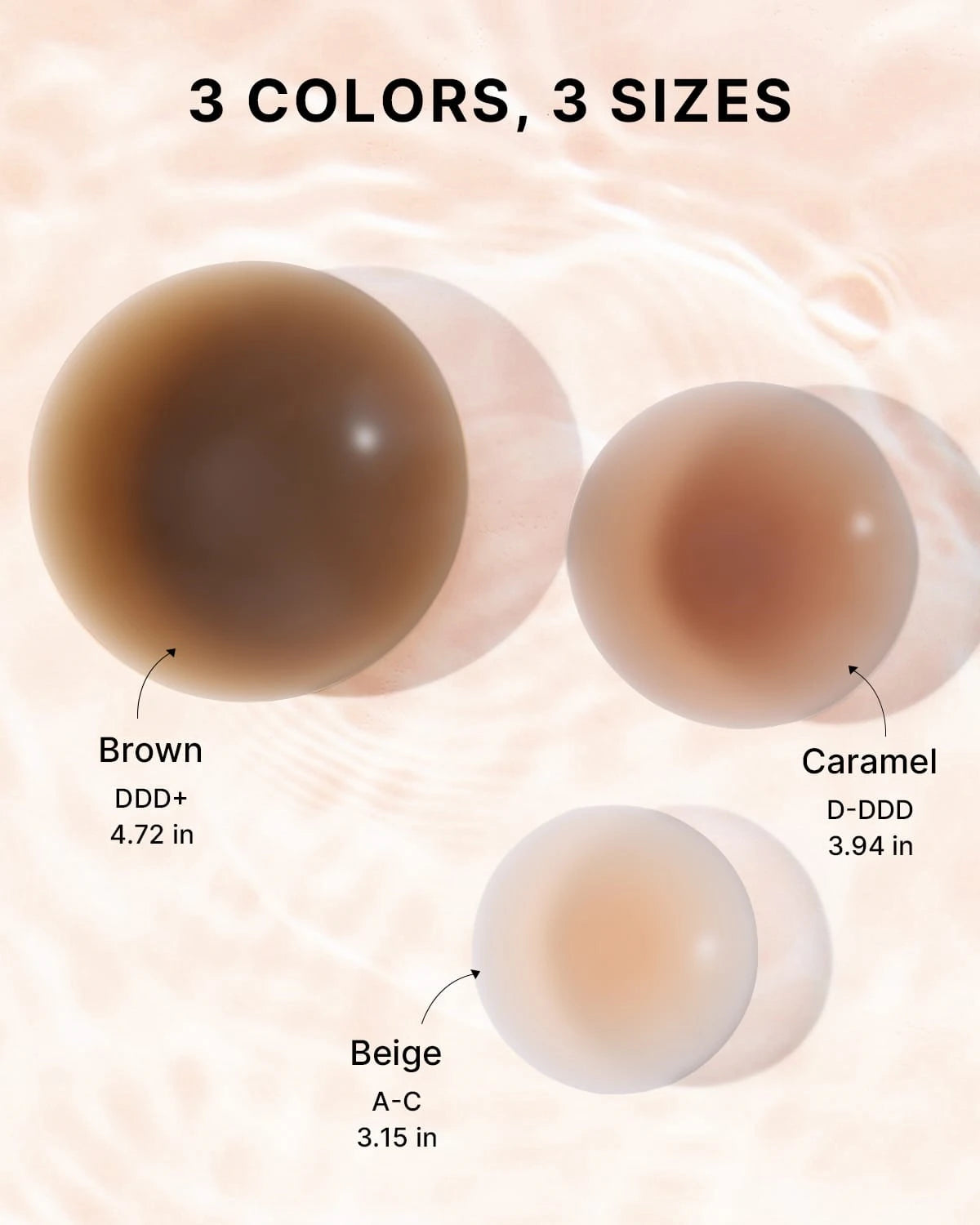 Tapered Edge Seamless Silicone Nipple Covers