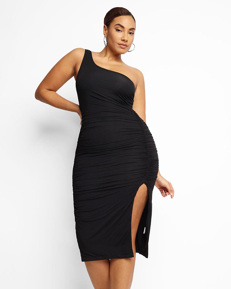 Kvinners ryggløse Shapewear Dyp V-hals Body Shaper for lav rygg kjole black  XL 25ed, black, XL