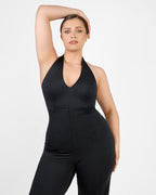 Ultra Sleek Halter Neck Shaping Jumpsuit